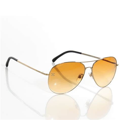 chanel titanium aviator sunglasses